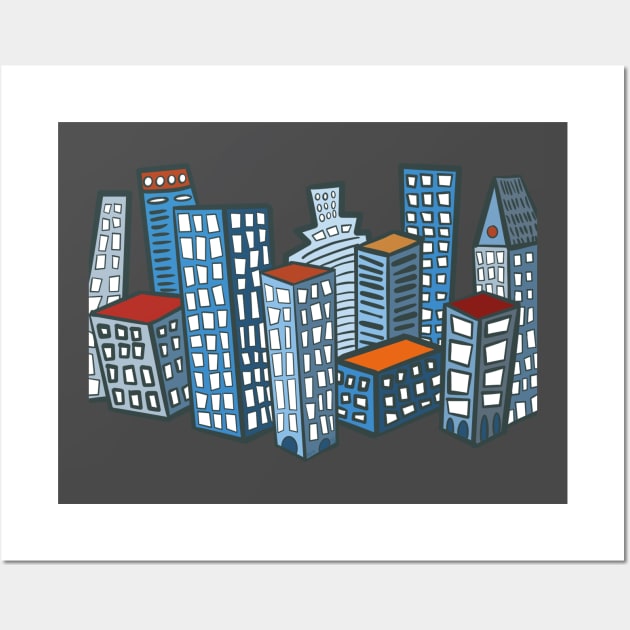 City Scape Wall Art by Surly